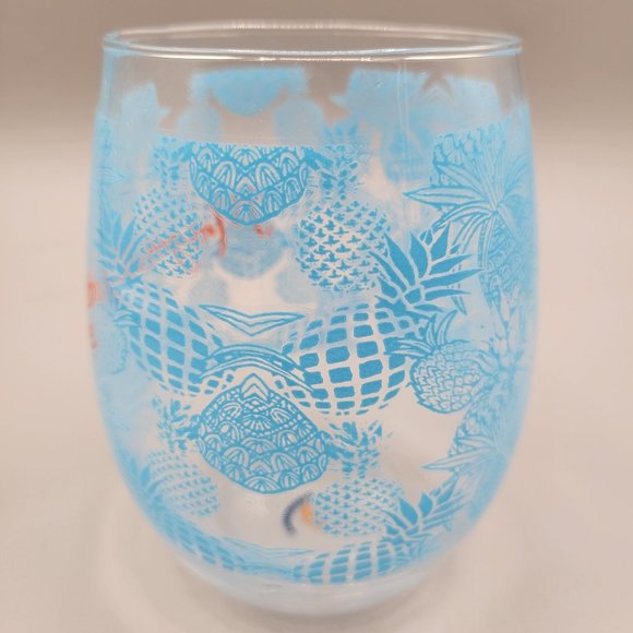 Margaritaville Glassware Jimmy Buffet Glasses Barware Pineapple Prints Set of 3 - Picture 2 of 8